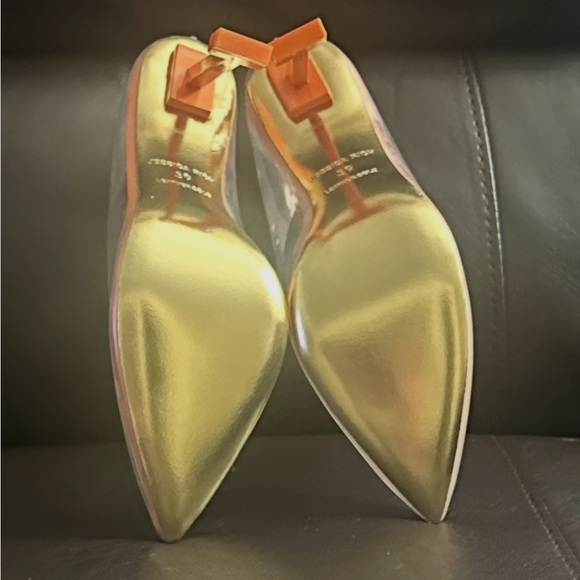 Jessica Rich “So Fancy” Orange & Clear Stiletto - Size 39 (US 9) NWT - Picture 8 of 14